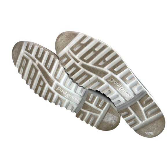 Paul Green Cailey Loafer Light Blue Perforated Slip-on White Sole Size 8 US - Picture 7 of 12